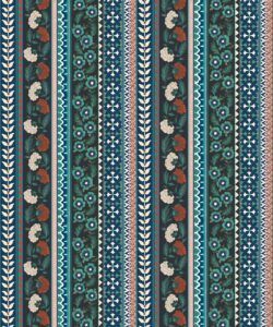 Ribbon Wallpaper - Palace Grove Collection - M&K Studio - Swatch - Colorway: Topaz