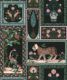 Courtyard Wallpaper - Palace Grove Collection - M&K Studio - Swatch - Colorway: Jewel