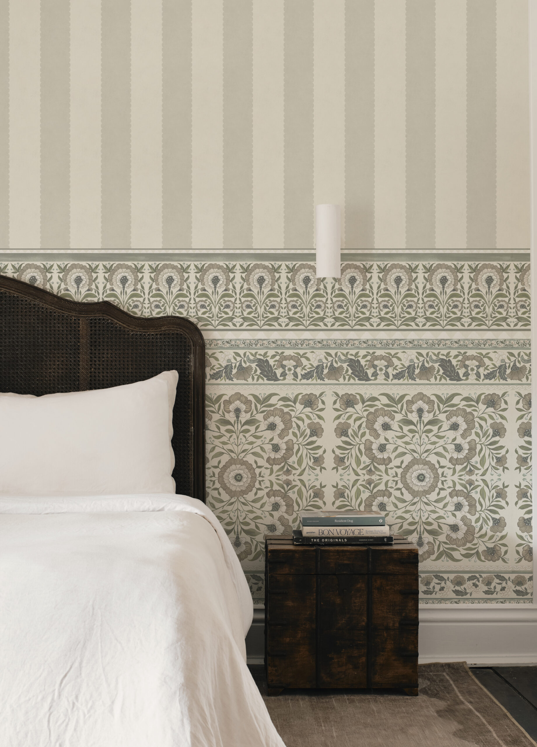 Pietra Mural in linen in a country home