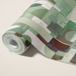 Facet Type II Vinyl Wallpaper - Colourway: Kiwi - Roll - Commercial Wallcoverings