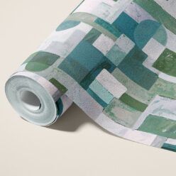 Facet Type II Vinyl Wallpaper - Colourway: Olive - Roll - Commercial Wallcoverings