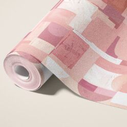 Facet Type II Vinyl Wallpaper - Colourway: Peach - Roll - Commercial Wallcoverings