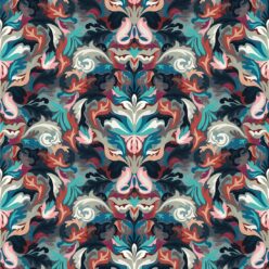 Filigree Type II Vinyl Wallpaper - Colourway: Indigo - Swatch - Commercial Wallcoverings