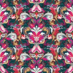 Filigree Type II Vinyl Wallpaper - Colourway: Magenta - Swatch - Commercial Wallcoverings