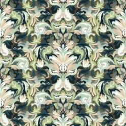Filigree Type II Vinyl Wallpaper - Colourway: Olive - Swatch - Commercial Wallcoverings