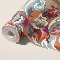 Filigree Type II Vinyl Wallpaper - Colourway: SeaSalt - Roll - Commercial Wallcoverings