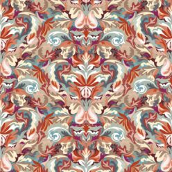 Filigree Type II Vinyl Wallpaper - Colourway: SeaSalt - Swatch - Commercial Wallcoverings