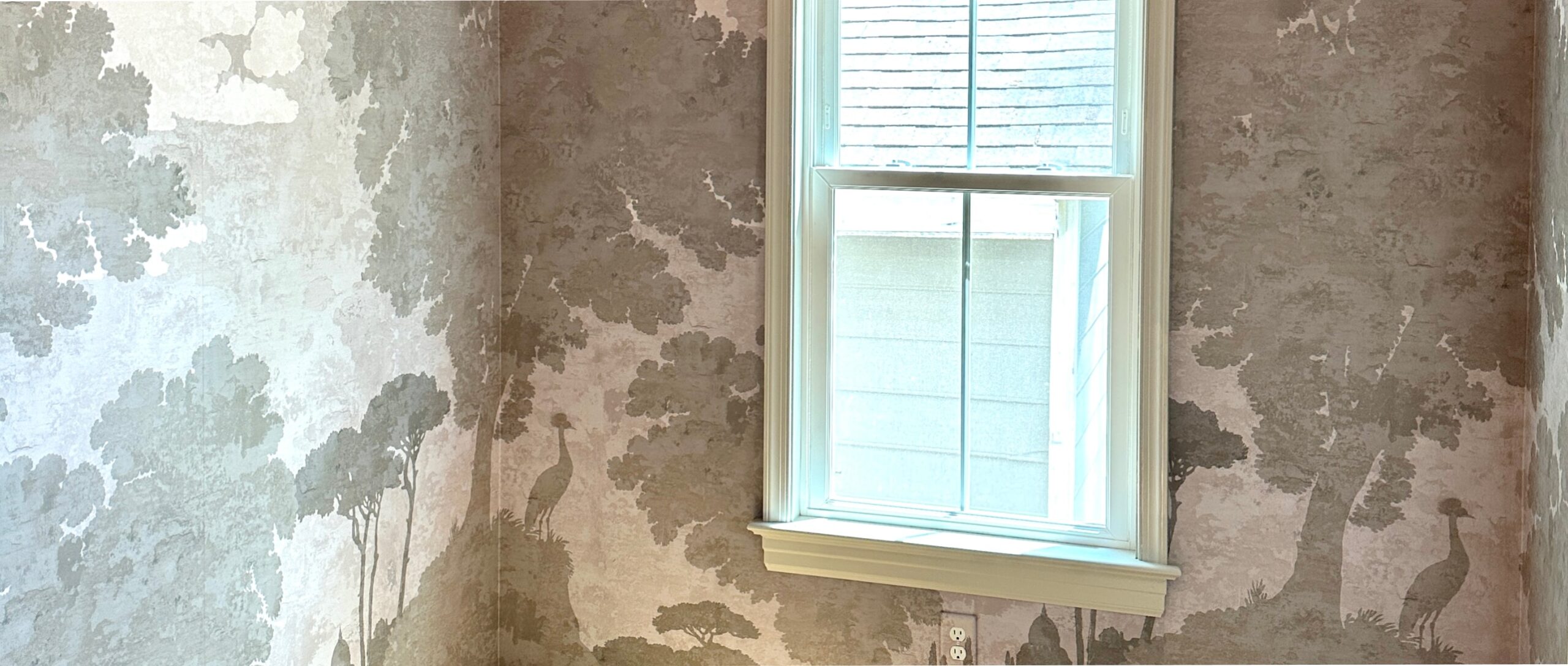 The Papered Wall Wallpapered wall