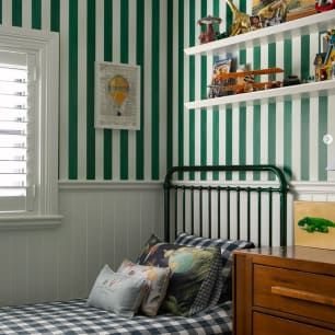 Fresco Stripe Wallpaper - Colorway: Green - Instagram Image - Home Page