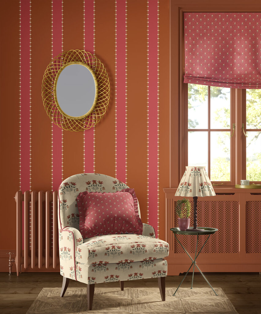 Pati Wallpaper | Colourway: Cinnamon | Anything But Basic Collection | Gray Benko x Milton&King | Insitu