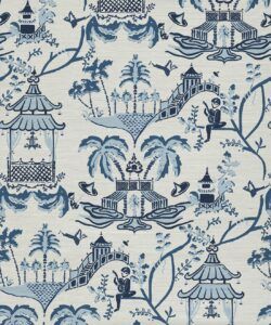 Mulberry Grasscloth Wallpaper - Colourway: Indigo - Pattern Play Collection