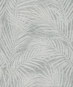 Laguna Palms Grasscloth Wallpaper - Colourway: Gemma Blue - Pattern Play Collection