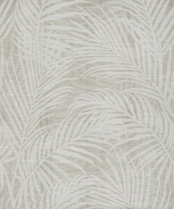 Laguna Palms Grasscloth Wallpaper - Colourway: Plaster - Pattern Play Collection