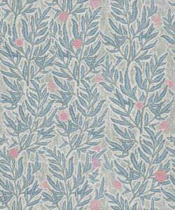 Linen Seagrass Grasscloth Wallpaper - Colourway: Jena Blues - Pattern Play Collection