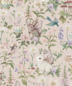 Garden Party Decorative Textile Wallpaper - Colorway: Petal Pink - Woven Light Collection - Decorative Textile Wallcoverings