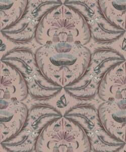 Magical Mariposa Decorative Textile Wallpaper - Colorway: Dusk - Woven Light Collection - Decorative Textile Wallcoverings