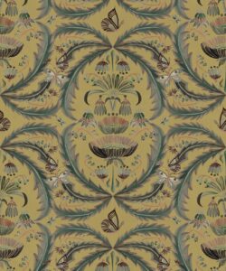 Magical Mariposa Decorative Textile Wallpaper - Colorway: Gold - Woven Light Collection - Decorative Textile Wallcoverings