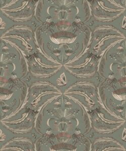 Magical Mariposa Decorative Textile Wallpaper - Colorway: Mink - Woven Light Collection - Decorative Textile Wallcoverings