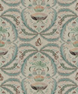 Magical Mariposa Decorative Textile Wallpaper - Colorway: Morning Light - Woven Light Collection - Decorative Textile Wallcoverings