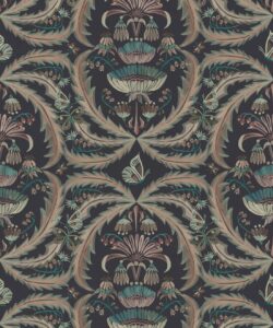 Magical Mariposa Decorative Textile Wallpaper - Colorway: Summer Night - Woven Light Collection - Decorative Textile Wallcoverings