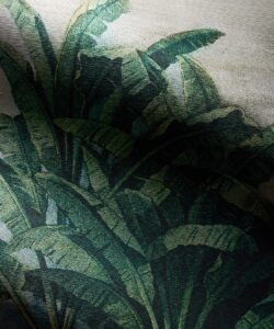 Palm Landscape Grasscloth Wallpaper - Colorway: Original - Rich Traditions Collection - Swatch