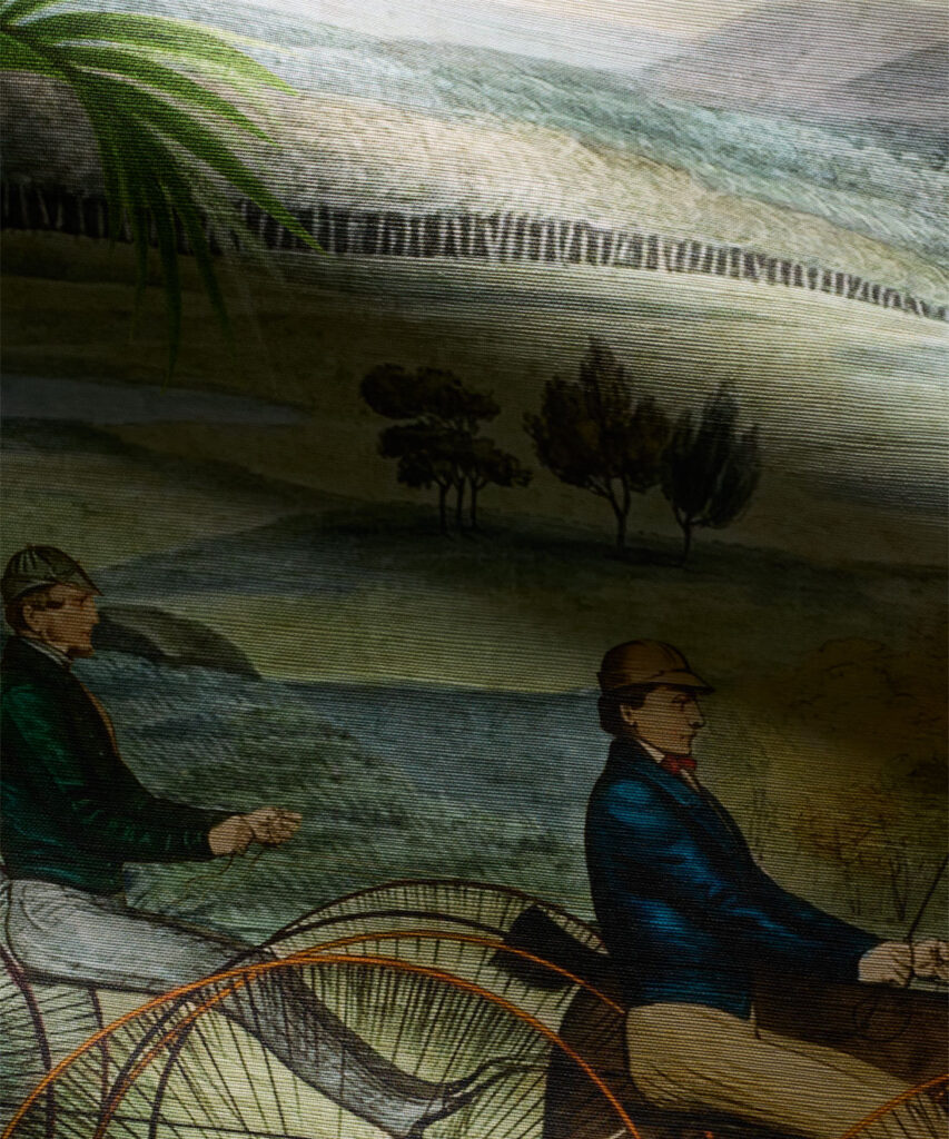 The Race At Hyde Park Grasscloth Wallpaper - Colorway: Original - Rich Traditions Collection - Swatch