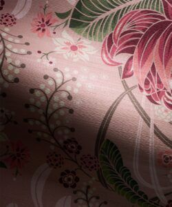 Bush Beauty Grasscloth Wallpaper - Colorway: Pink - Swatch