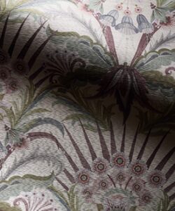 Morning Flowers Grasscloth Wallpaper - Colorway: Lavender - Rich Traditions Collection - Swatch