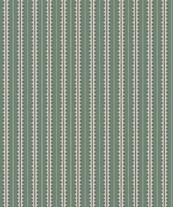 Big Top Wallpaper - Colorway: Teal - Petite Prints - Stripes Collection - Swatch