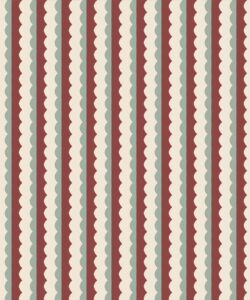 Otto Wallpaper - Colorway: Russet - Petite Prints - Stripes Collection - Swatch