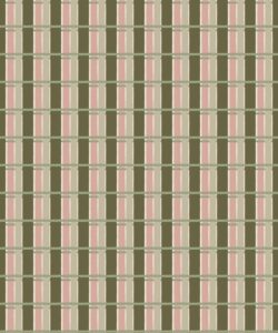 Twill Wallpaper - Colorway: Olive - Petite Prints - Stripes Collection - Swatch
