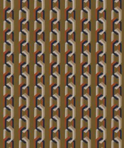 Chain Of Fools Wallpaper - Colorway: Ginger - Poodle & Blonde Collection - Swatch