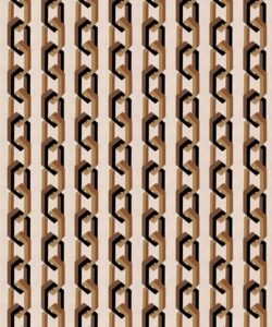 Chain Of Fools Wallpaper - Colorway: Mono - Poodle & Blonde Collection - Swatch