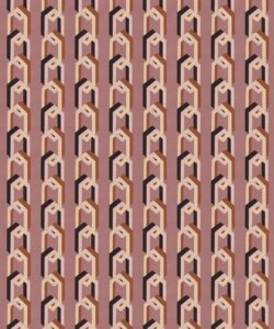 Chain Of Fools Wallpaper - Colorway: Valentine - Poodle & Blonde Collection - Swatch