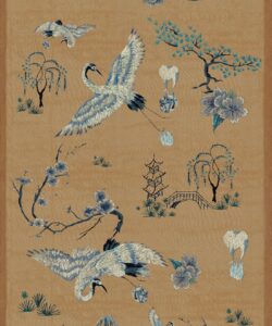 Food Babies Wallpaper - Colorway: Camel - Poodle & Blonde Collection - Swatch