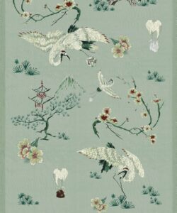Food Babies Wallpaper - Colorway: Lagoon - Poodle & Blonde Collection - Swatch