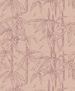 Bamboo Stitch Wallpaper - Colorway: Dusty - Poodle & Blonde Collection - Swatch