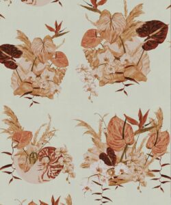 Mazzo Wallpaper - Colorway: Bambina Blu - Poodle & Blonde Collection - Swatch