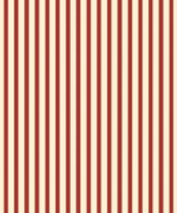 Nannys Stripe Wallpaper - Colorway: Poppy - Poodle & Blonde Collection - Swatch