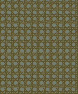 Rattan Wallpaper - Colorway: Petrol - Poodle & Blonde Collection - Swatch