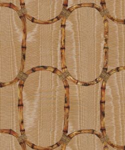 Tea Room Wallpaper - Colorway: Camel - Poodle & Blonde Collection - Swatch