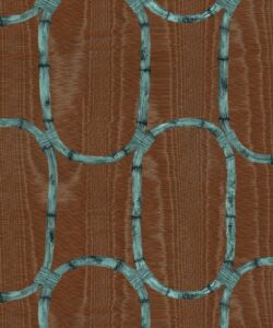 Tea Room Wallpaper - Colorway: Walnut - Poodle & Blonde Collection - Swatch