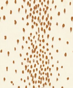Tottenham Dalmatian Wallpaper - Colorway: Ginger - Poodle & Blonde Collection - Swatch