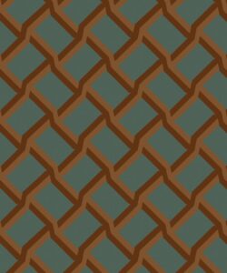 Trellis Wallpaper - Colorway: Petrol - Poodle & Blonde Collection - Swatch