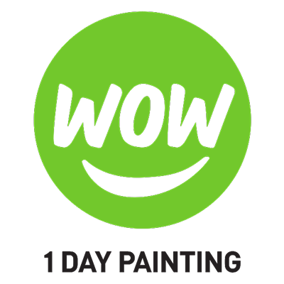 Wow 1 day painting logo