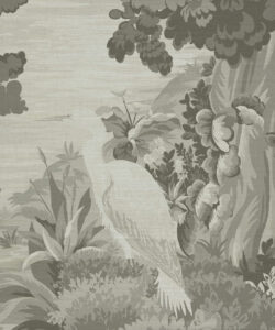The Glenn Grasscloth Mural - Colorway: Mist - Fable Collection by M&K Studios - Swatch