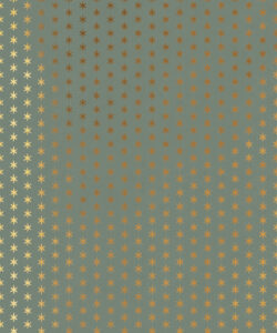 Tudor Star Metallic Wallpaper - Colorway: Arsenic - Fable Collection by M&K Studios - Swatch