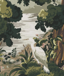 The Glenn Mural - Colorway: Dusk - Fable Collection by M&K Studios - Swatch