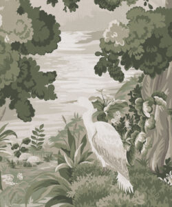 The Glenn Mural - Colorway: Sage - Fable Collection by M&K Studios - Swatch