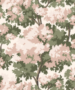 Great Oak Wallpaper- Colorway: Blossom - Fable Collection by M&K Studios - Swatch